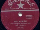 BUDDY HOLLY -THAT'LL BE THE DAY - 78 RPM CANADA NM 1957