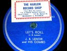 J.B. LENOIR   Let's Roll    J.O.B. LABEL 78 RPM