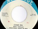rare Black Gospel 45 SENSATIONAL SAINTS on MESSAGE Hear