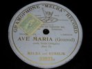 OPERA 78 rpm RECORD 1904 NELLIE MELBA G&T Ave Maria