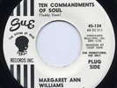 Rare R&B / Soul 45-Margaret Ann Williams-10 Commandment