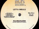 LETTA MBULU - KILIMANJARO 1981 Massive Afro-Boogie HEAR