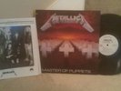 METALLICA Master Of Puppets WHITE LABEL PROMO LP RARE