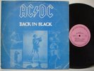AC/DC BACK IN BLACK BLUE COVER & DIFF LABEL LP