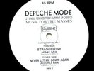 Depeche Mode Music for the masses Promo LP Strangelove