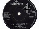 UK PARL'NE-JONATHAN KELLY-DON'T YOU BELIEVE IT +CLAPTON