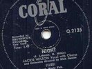 JACKIE WILSON - NIGHT - 78 RPM -1960 VG++ SOUTH AFRICA