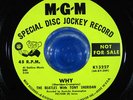 Beatles - Why/Cry For A  Shadow -MGM Promo 45- Beauty