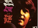 RICK NELSON-45 PICTURE SLEEVE on DECCA-(EASY TO BE FREE