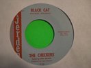 THE CHECKERS : Black Cat  NW wild rockin Inst 45 LISTEN