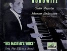 VLADIMIR HOROWITZ-CHOPIN-SCHUMANN- original HMV LP-MINT