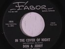DON & JERRY & FUGITIVES: In The Cover Of Night / I Can't Quit 45 rare Rock & Po