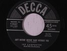 EFFIE SMITH & IKE CARPENTER: Shoo My Blues Away 45 rare Blues & R&B