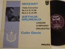 GRUMIAUX / DAVIS	Mozart VIOLIN CONC 3/5	LP	 PHILIPS