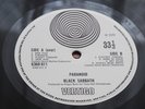 Black Sabbath Paranoid Original UK Large Vertigo Swirl