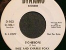 INEZ & CHARLIE FOXX TIGHTROPE PROMO 45 NORTHERN SOUL