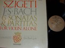 JOSEPH SZIGETI: BACH: SONATAS&PARTITAS SOLO VIOLN MINT-