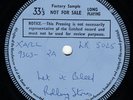 ROLLING STONES Let It Bleed FACTORY SAMPLE V.Rare ORIG