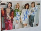 ° schönes Original Autogramm - ABBA - 2 x A4  Star Zeit