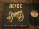 AC/DC-FOR THOSE ABOUT TO ROCK-MINT LP SPAIN’