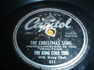 Nat King Cole Trio 78 Record The Christmas Song 1946