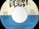 rare Soul 45 FIVE SPECIAL more i get to know you