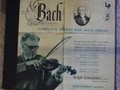 Rolf Schroeder LP Bach solo violin complete Columbia