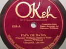 Virginia Liston-Papa De Da Da-Okeh 8218-Blues 78