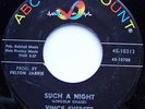 45 RPM - TEEN - VINCE EVERETT - SUCH A NIGHT - HEAR