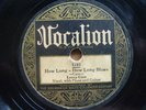 Leroy Carr Original 78 How Long, How long Blues.