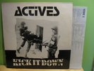 ACTIVES Kick it down LP UK Punk 1983 kbd oi scotland