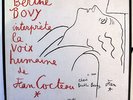 COCTEAU DRAWINGS, VOIX HUMAINE, BERTHE BOVY, RARE 