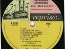 THE JIMI HENDRIX EXPERIENCE “Axis: Bold as Love” MONO