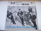 THE BEATLES FAN CLUB THIRD CHRISTMAS RECORD 1965