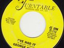 NORTHERN SOUL 45 RPM - GEORGE SMITH on TURNTABLE RECORD