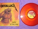JUMP IN THE FIRE RECORD - METALLICA- RARE RED DISC