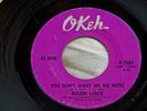 MAJOR LANCE - YOU DON'T WANT ME NO MORE 4-7284 US OKEH