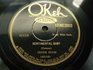 SEGER ELLIS 'SENTIMENTAL BABY' OKEH, HOT AND NEAR MINT