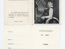 MANUELA  Klubausweis aus den 60er Jahren