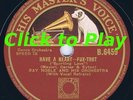 AL BOWLLY/RAY NOBLE ORCHESTRA on HMV B6459 in E CON