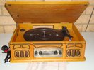 Portable Record Player/AMFM Radio Plus Vinyl Records