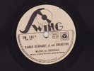 Swing 166 Django Reinhardt et orc. Mélodie/Brouckère Ex