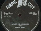 JOSHUA MOSES  AFRICA IS OUR LAND  UK ORIG 12in ANTHEM