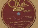 OKeh Charlie Newman BLUE RIDGE MOUNTAIN BLUES