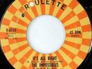 rare Soul 45 IMPOSSIBLES it's all right ROULETTE Hear
