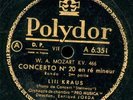 LILI KRAUS FRENCH 2X78 RPM set MOZART CTO 20 pro musica