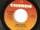70's Northern Soul 45 Mac Davis  Just In Love Columbia