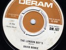 DAVID BOWIE - THE LONDON BOY'S  RARE ORIGINAL 45