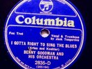 Columbia 2835-D Benny Goodman Or. w/Jack Teagarden E+