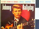 JOHNNY HALLYDAY*C'EST LE*SPAIN GREEN VINYL EP languette